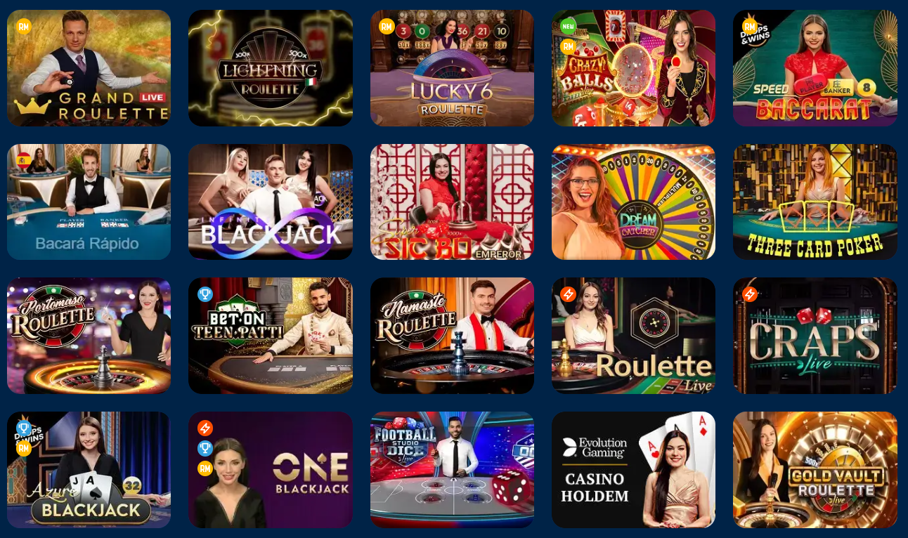 live казино оюндары